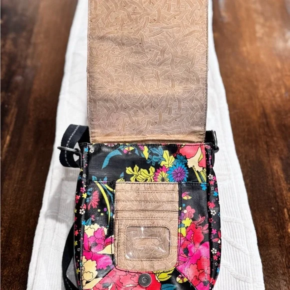 Sakroots Floral Crossbody Bag - Black Multicolor - Picture 7 of 13
